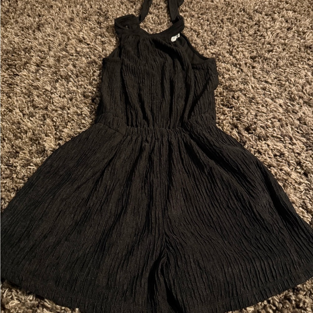 HYFVE Black Textured Romper